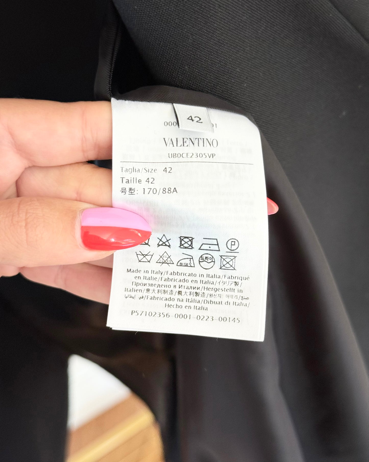 Valentino Black Bow-Tie Blazer Jacket Mini Dress Size 42
