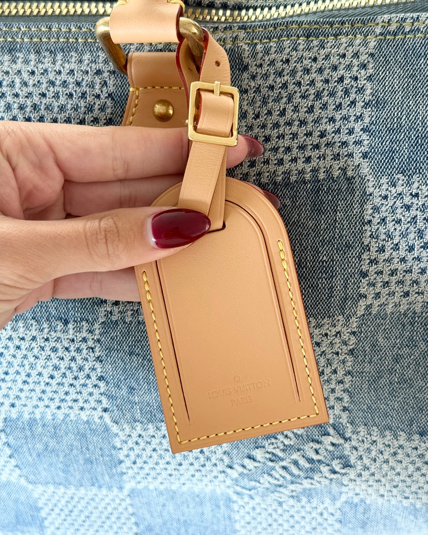 Louis Vuitton Damier Denim 3D Speedy Bandoliere 40 from 2024