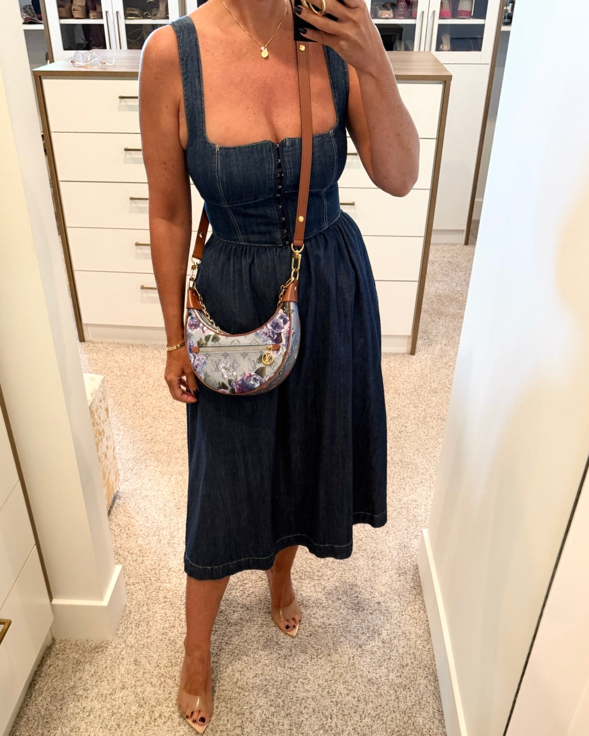 Louis Vuitton Limited Edition Monogram Metallic Garden Toile Loop PM Bag
