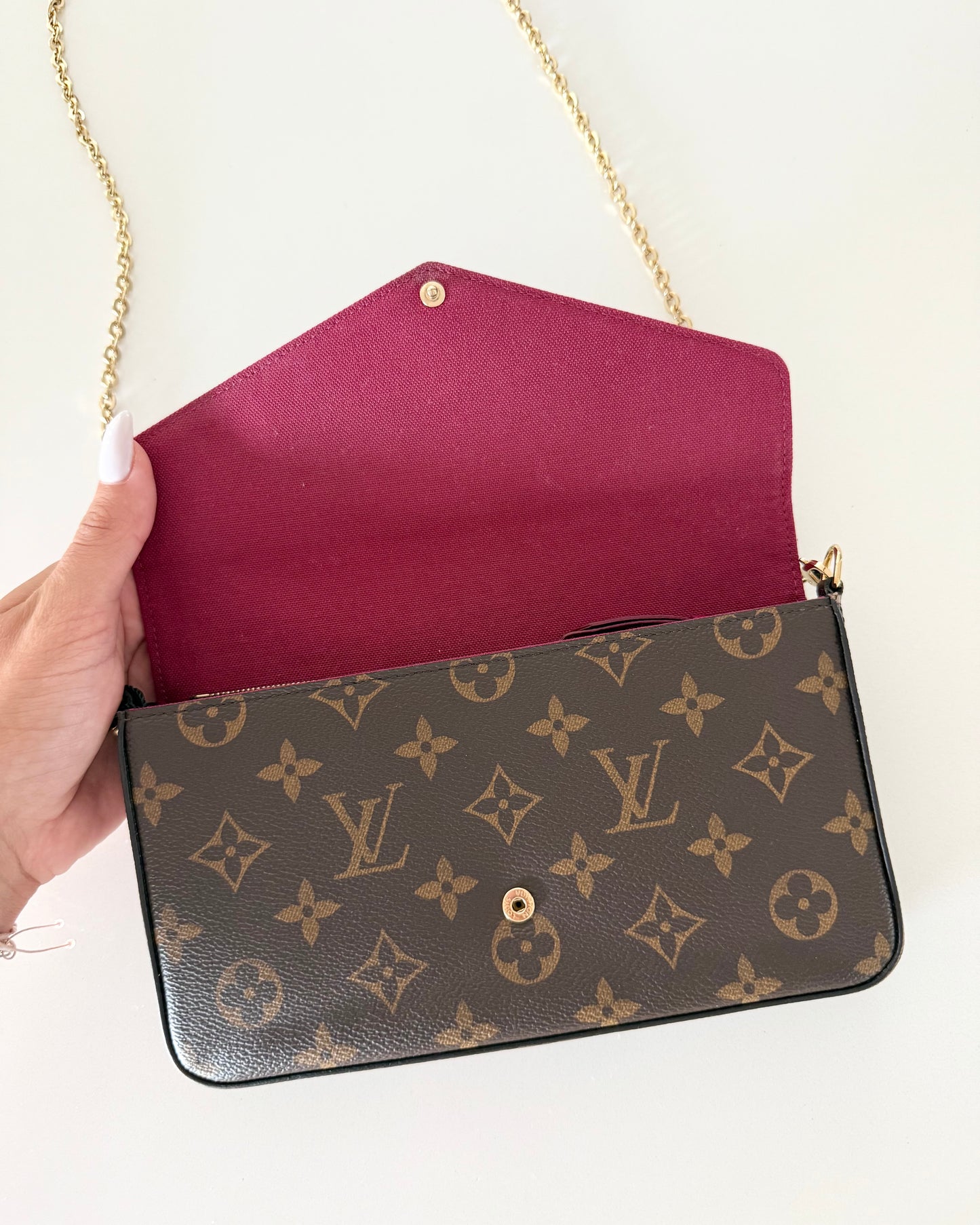 Louis Vuitton Monogram Canvas Pochette Felicie Bag
