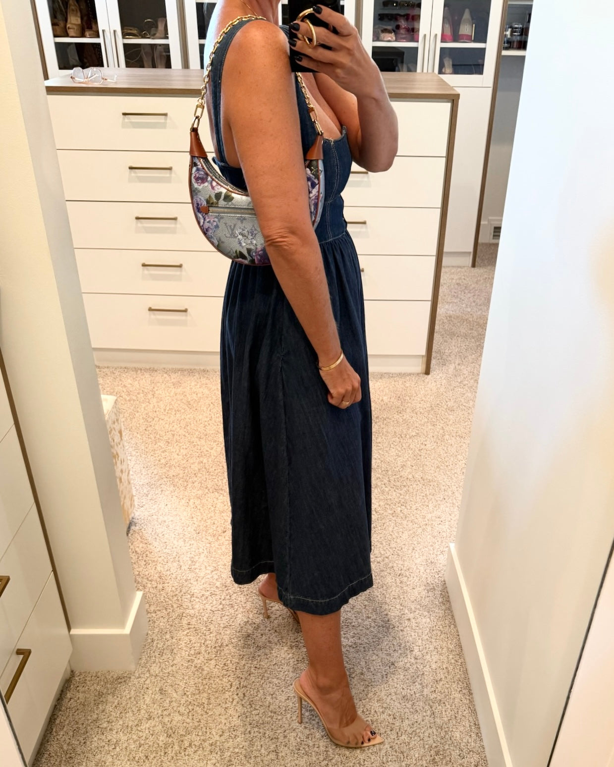 Louis Vuitton Limited Edition Monogram Metallic Garden Toile Loop PM Bag