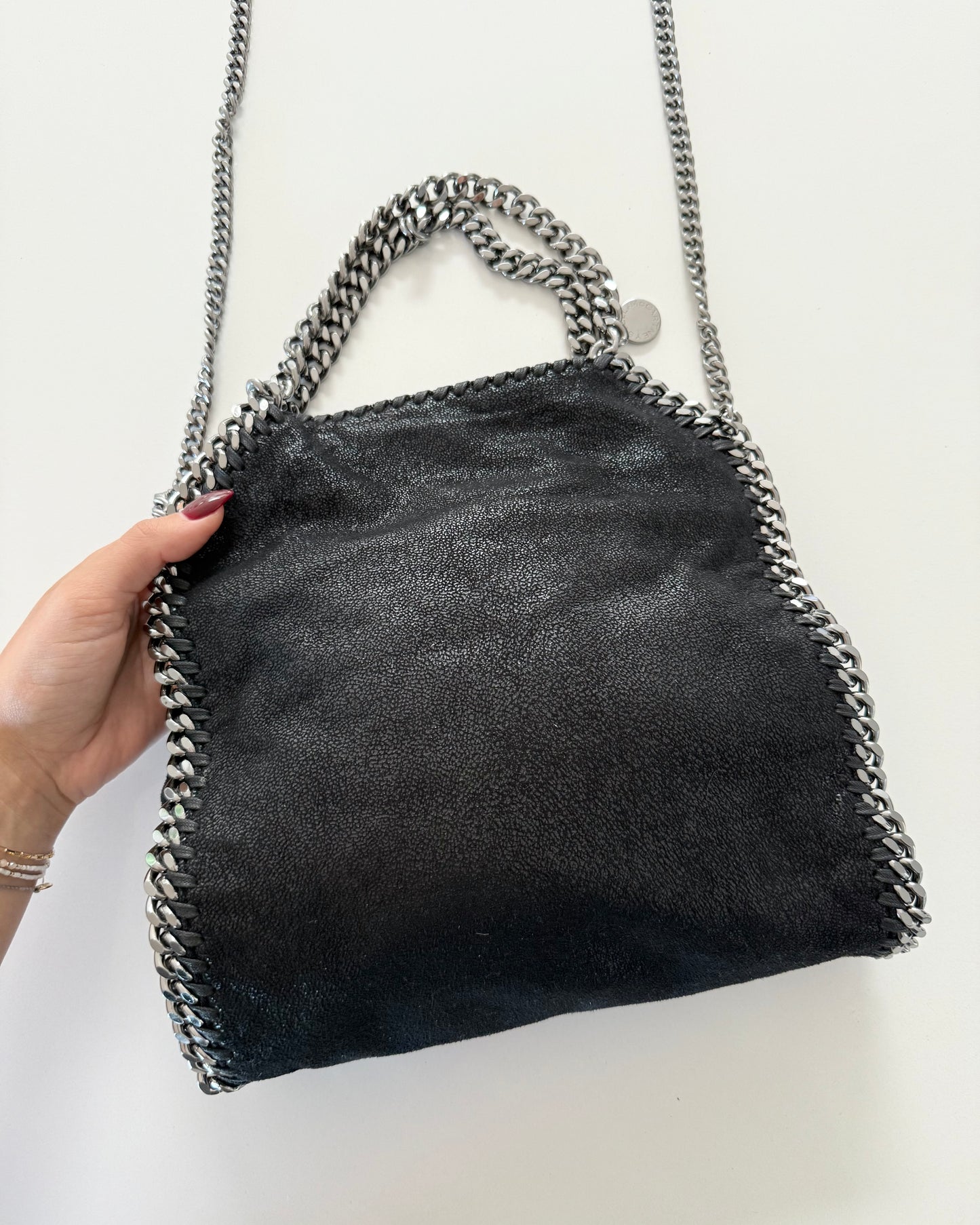 Stella McCartney Black Falabella Embellished Small Tote