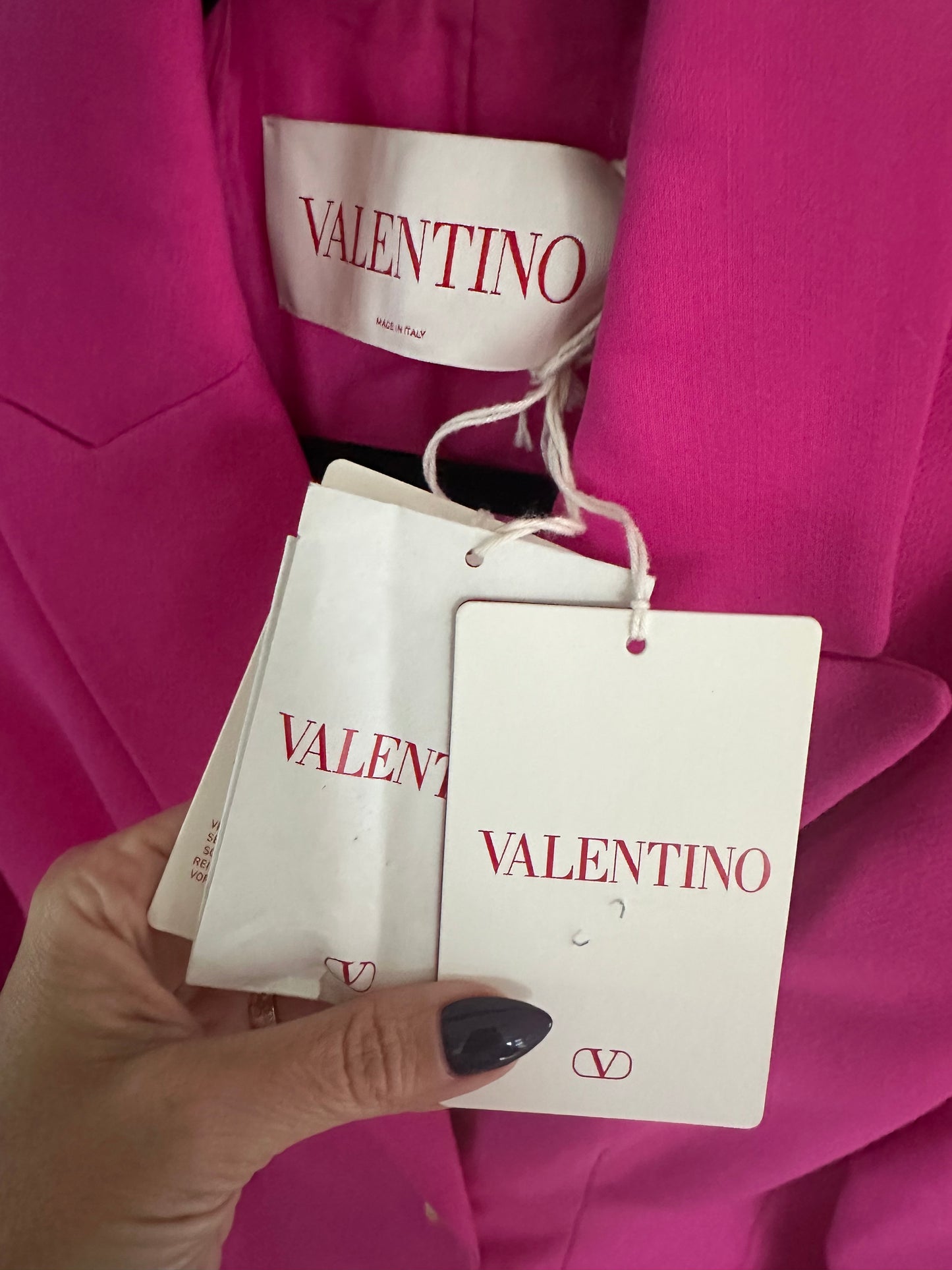 Valentino Bright Pink Rockstud Blazer size 40/4
