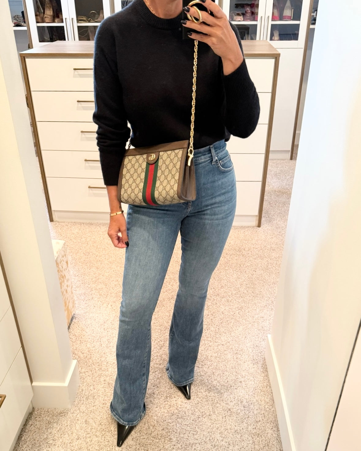 Gucci Beige/Ebony Supreme Coated Canvas Vintage Web Ophidia