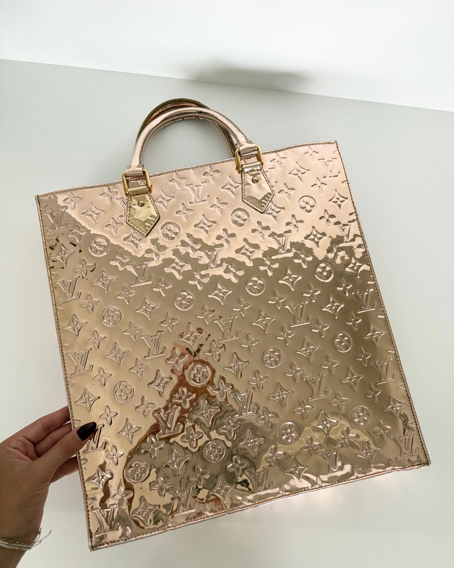 Louis Vuitton Gold Mirror Sac Plat Tote