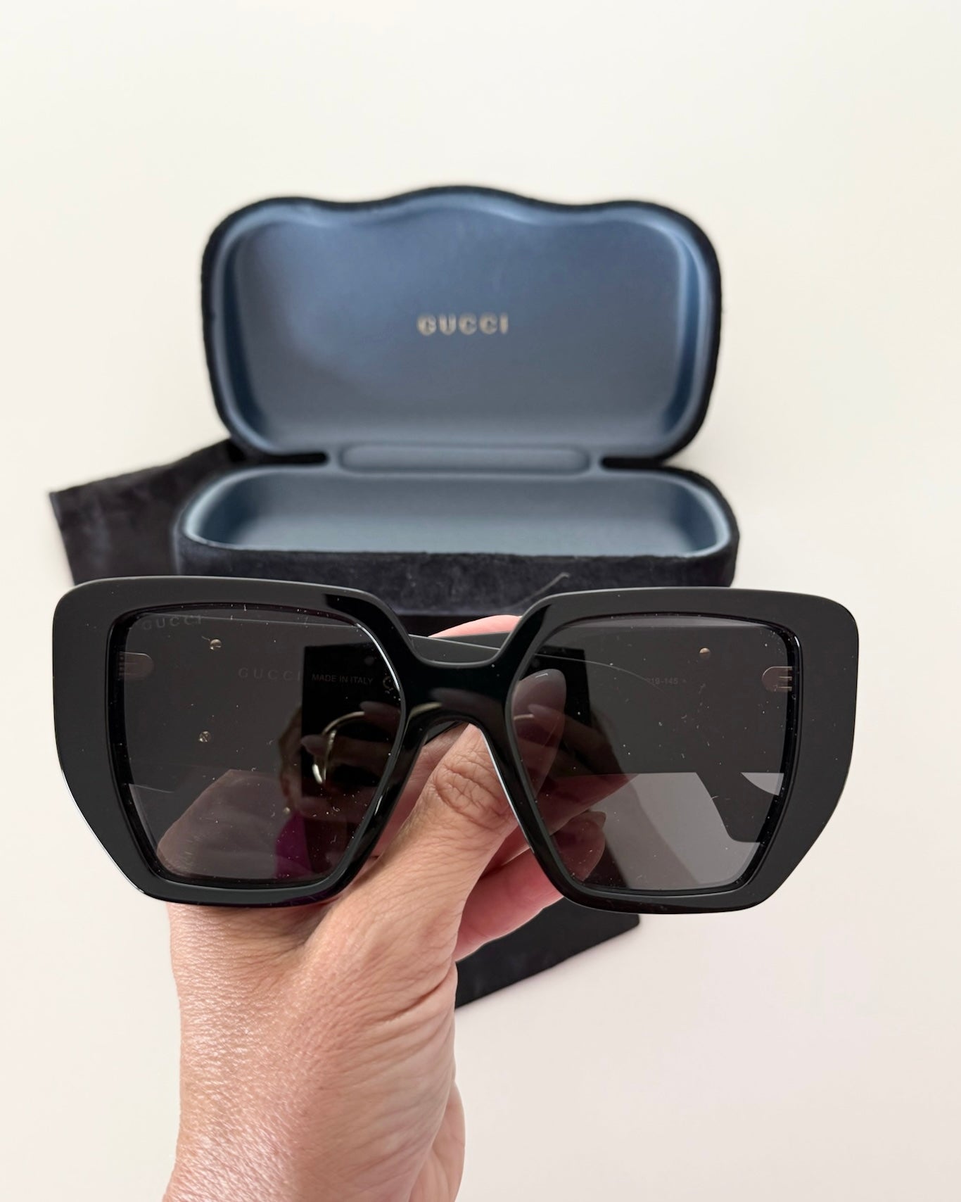 Gucci Black Oversized Marmont Sunglasses