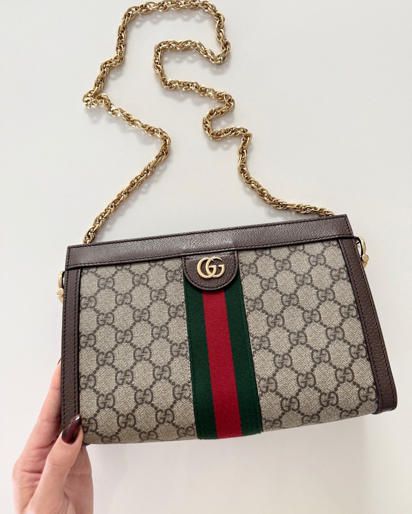 Gucci Beige/Ebony Supreme Coated Canvas Vintage Web Ophidia