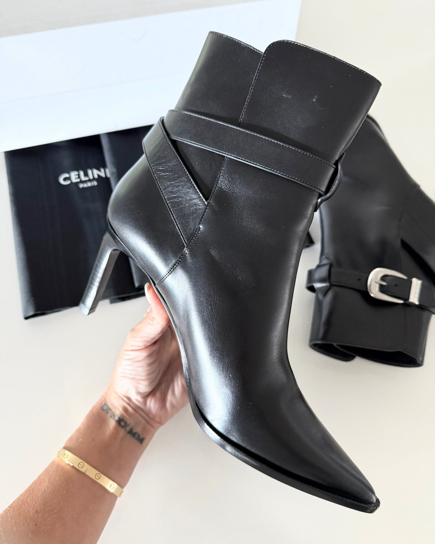 Celine Verneuil Jodphur Calfskin Boots Size 39.5