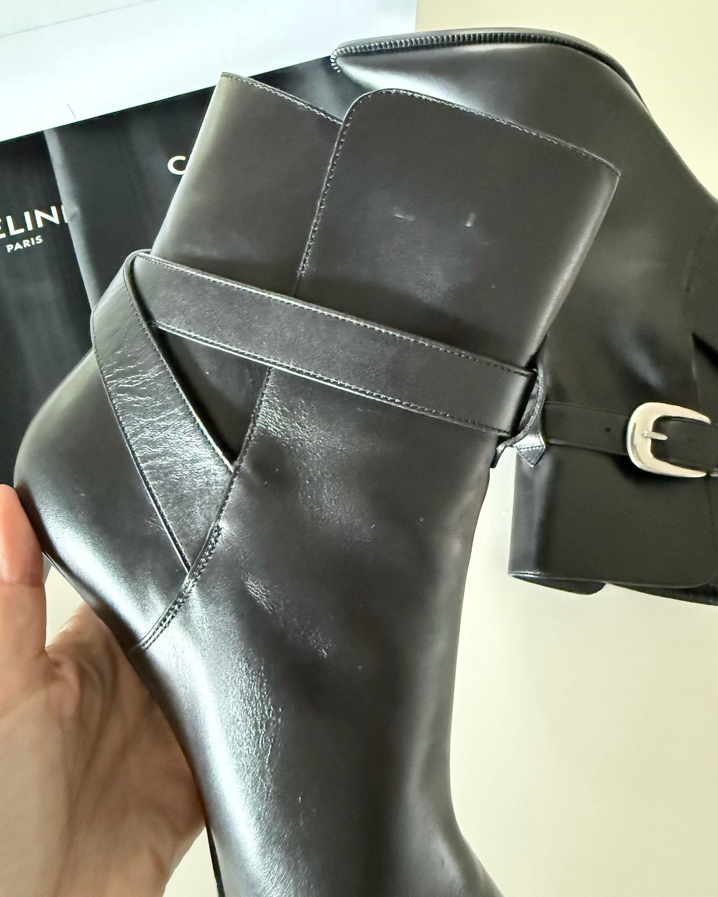 Celine Verneuil Jodphur Calfskin Boots Size 39.5