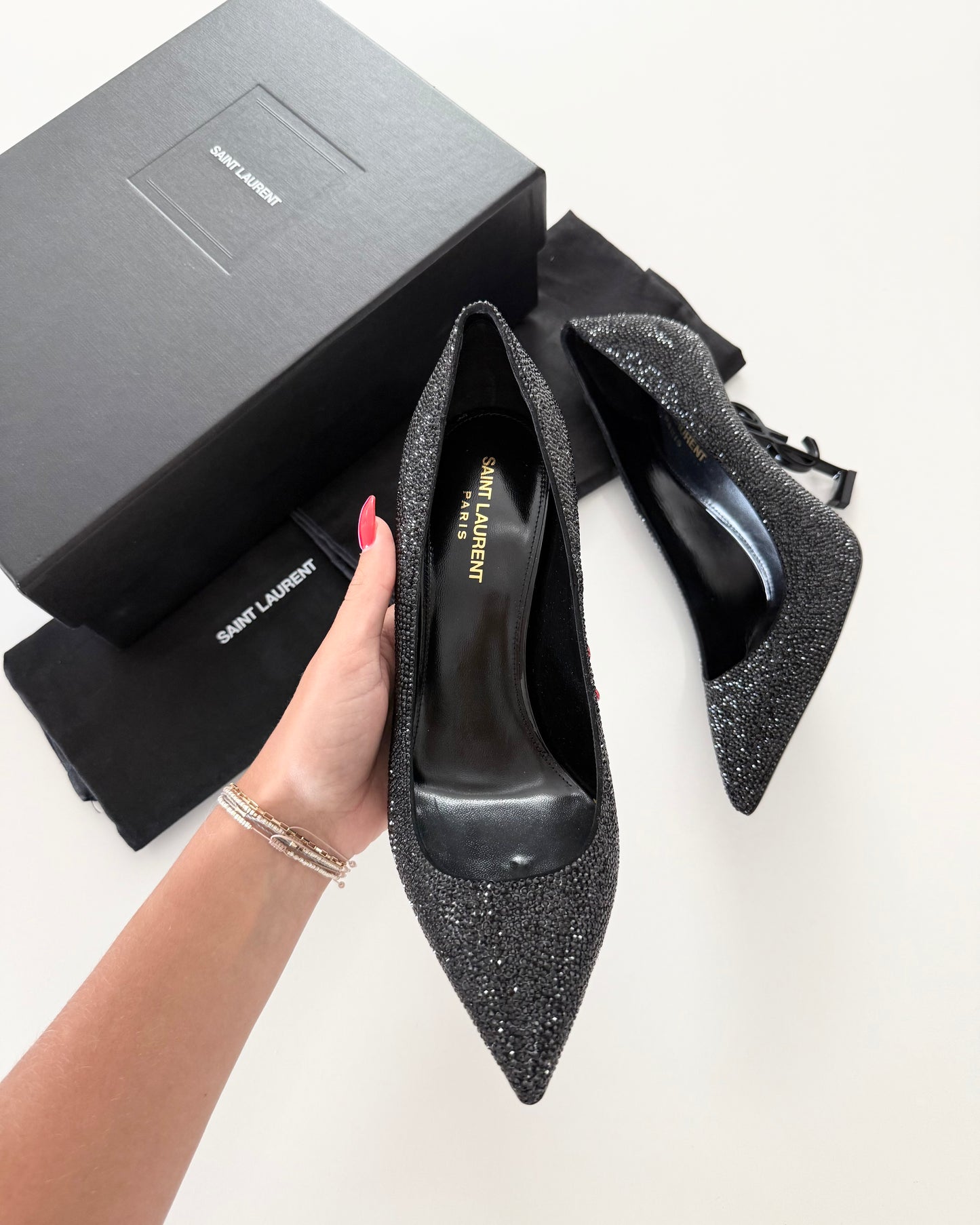 Saint Laurent Opyum Glitter 110 Pumps new size 41