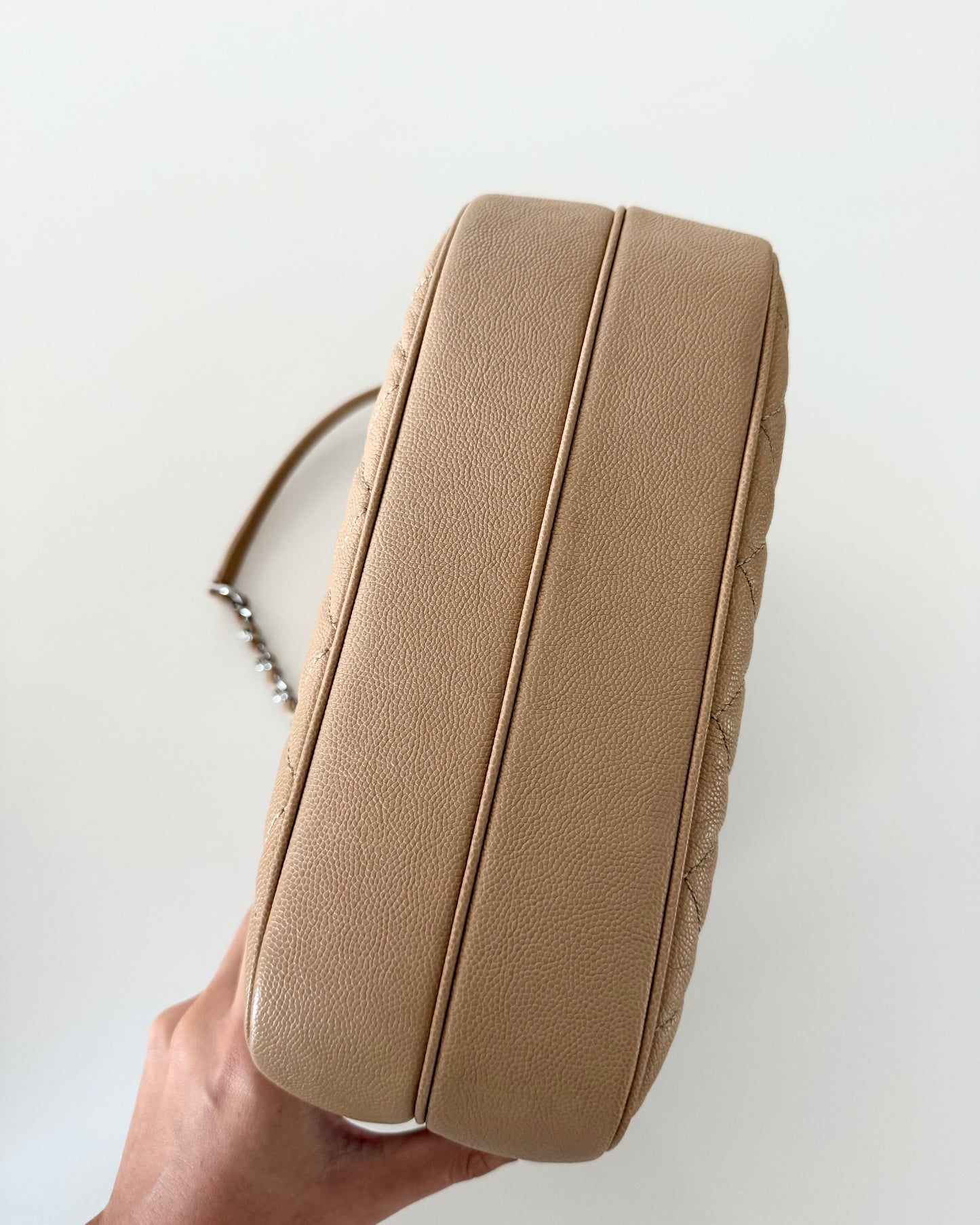 Chanel Beige Caviar Quilted Large Urban Companion Flap Bag. 25 series from 2018