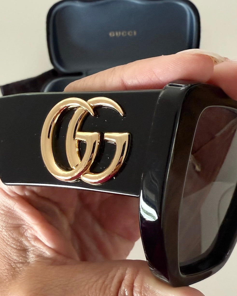 Gucci Black Oversized Marmont Sunglasses