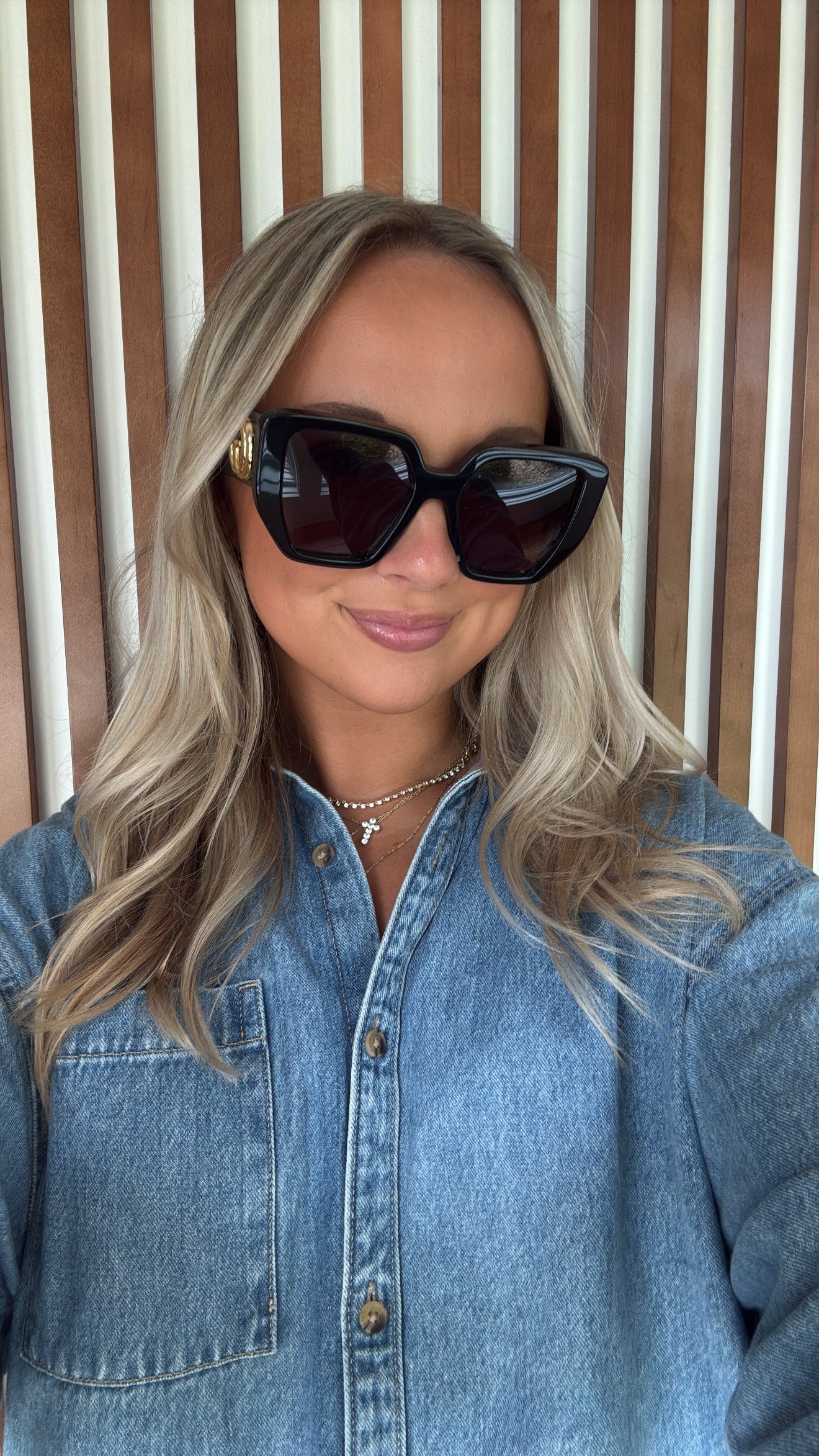 Gucci Black Oversized Marmont Sunglasses