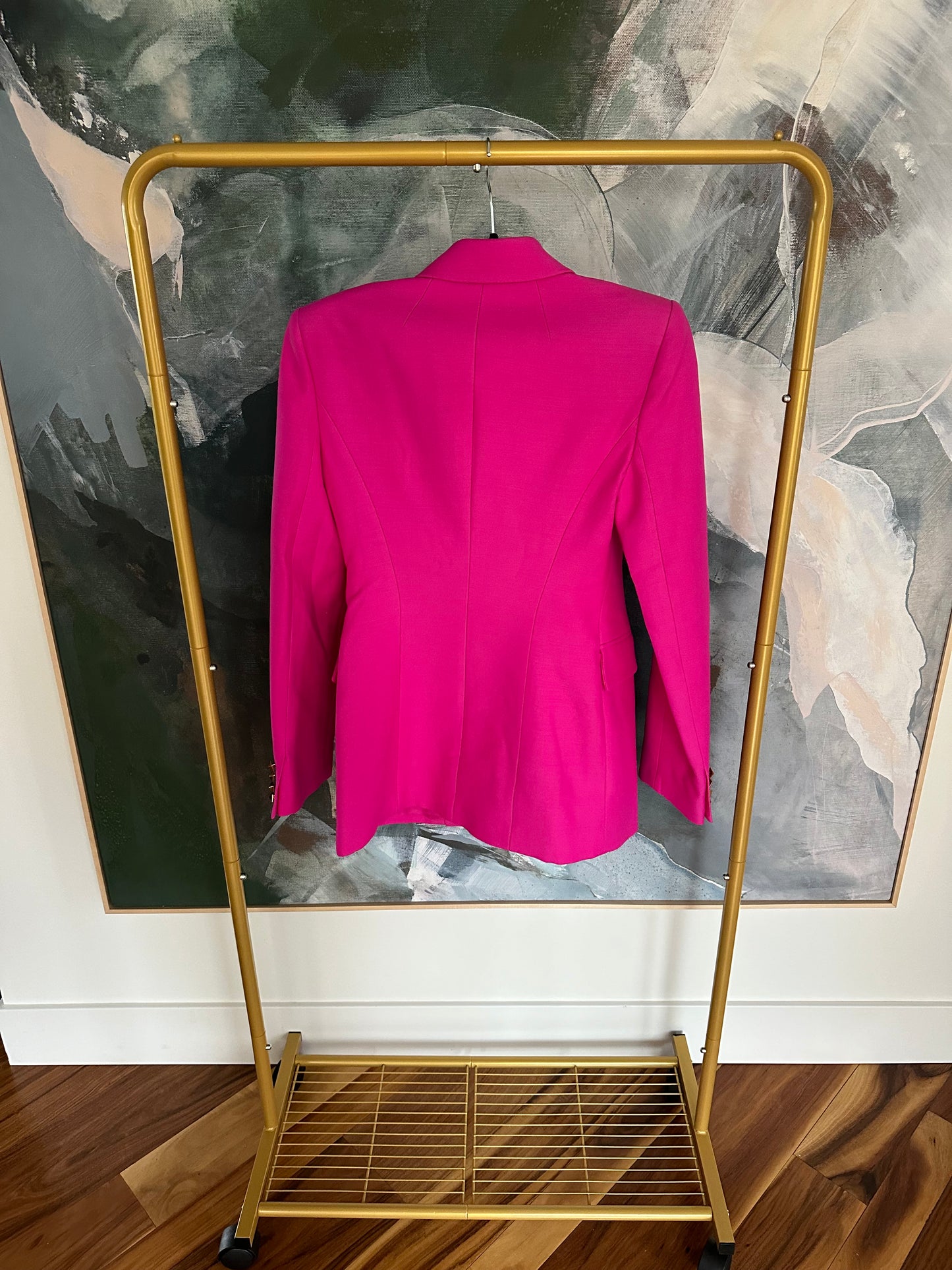 Valentino Bright Pink Rockstud Blazer size 40/4