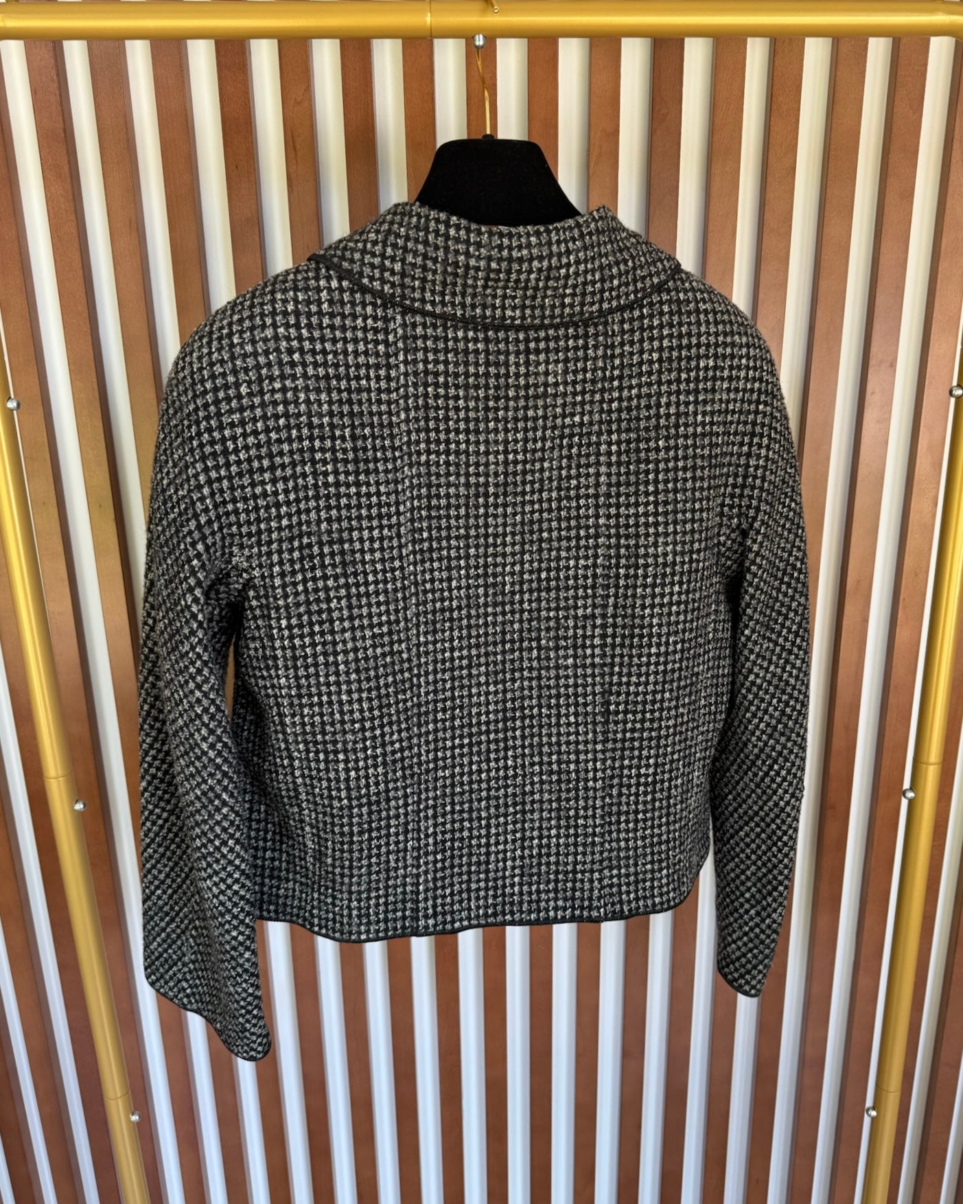 Chanel SUPER RARE Black Tweed Jacket from 29 collection 1992