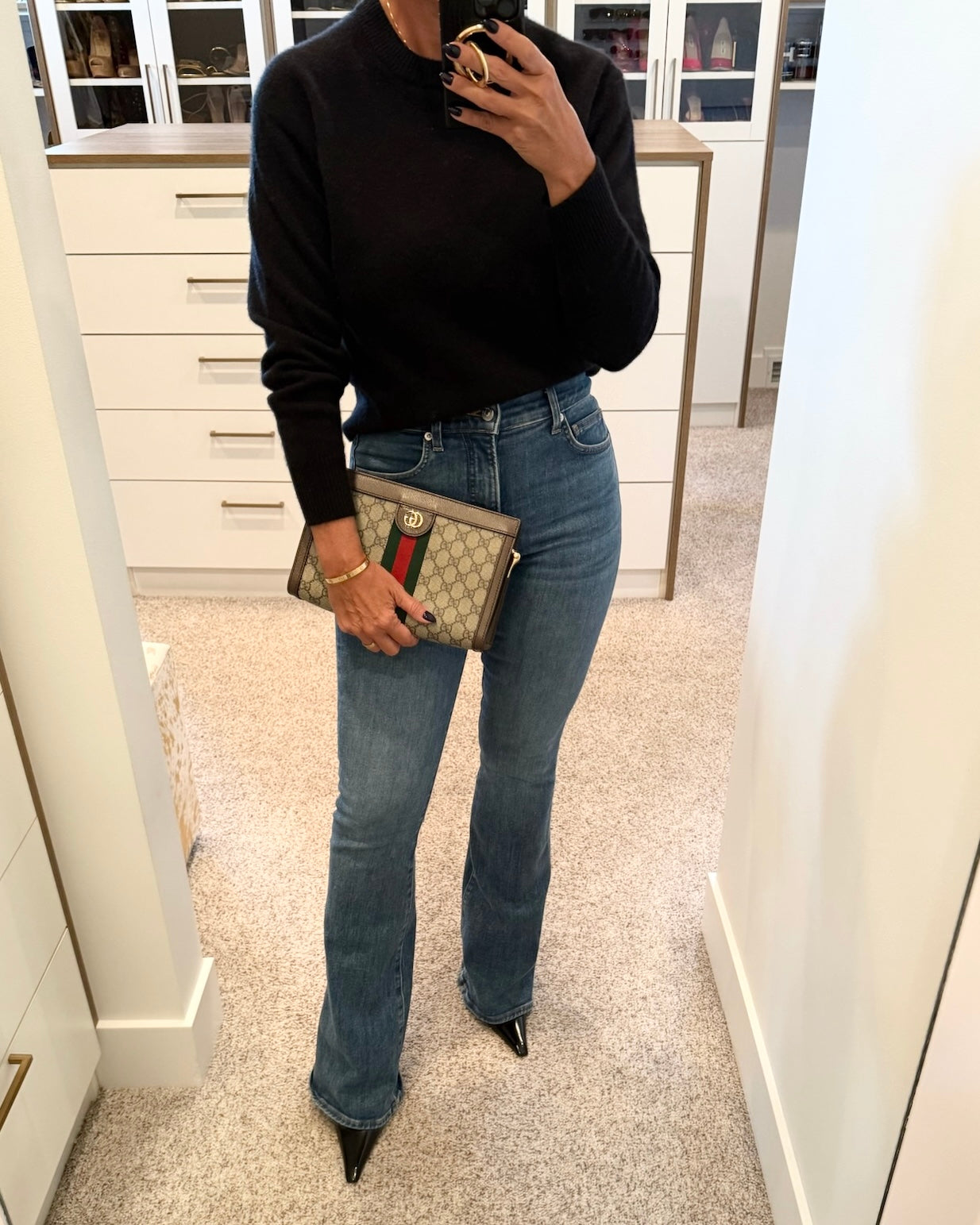 Gucci Beige/Ebony Supreme Coated Canvas Vintage Web Ophidia