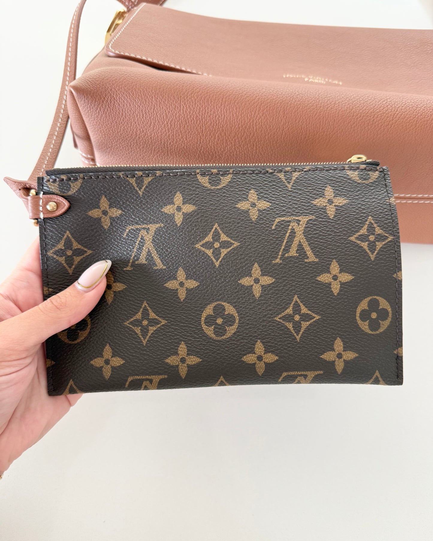 Louis Vuitton Cognac Leather Low Key Messenger Bag