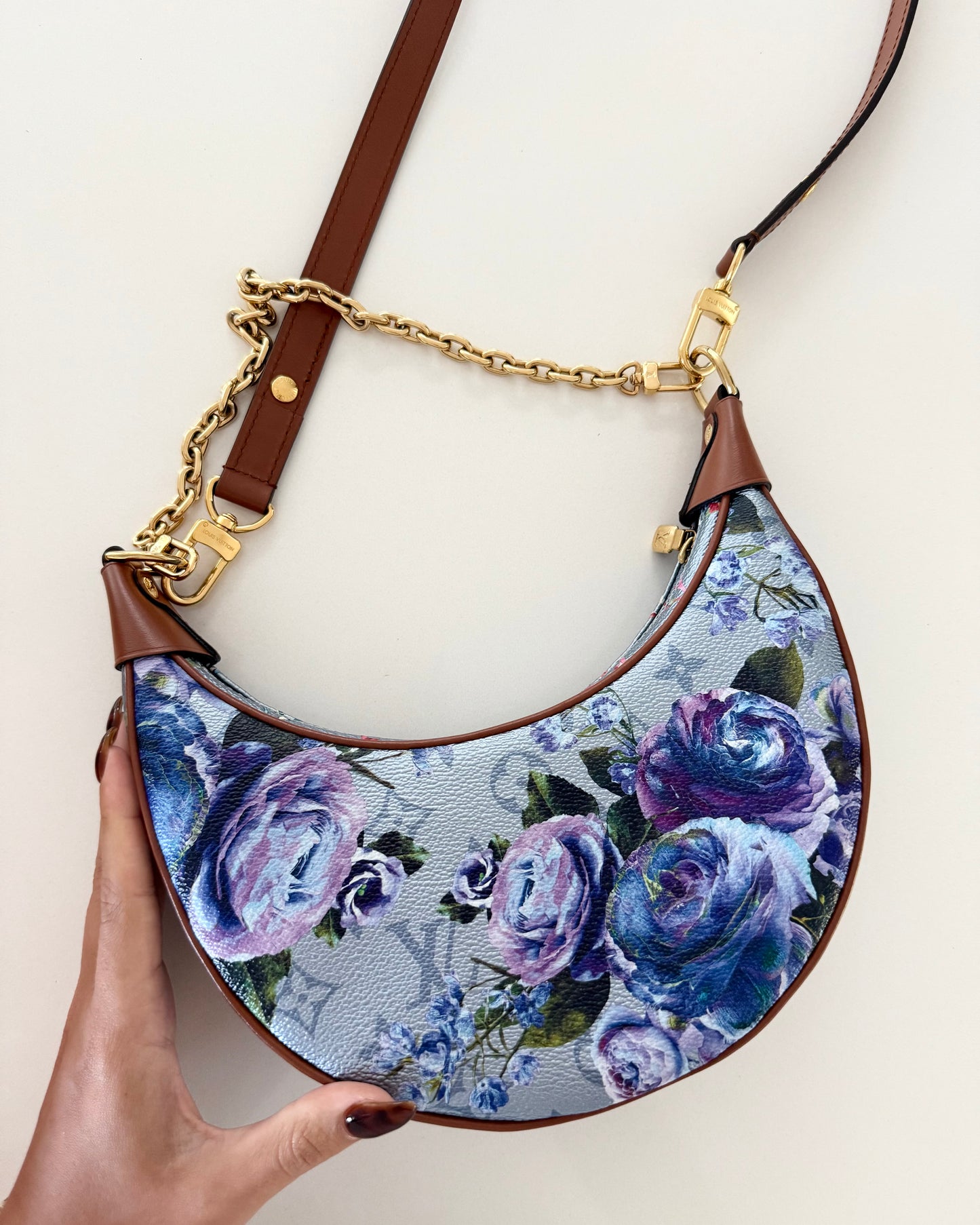 Louis Vuitton  Limited Edition Monogram Metallic Garden Toile Loop PM Bag