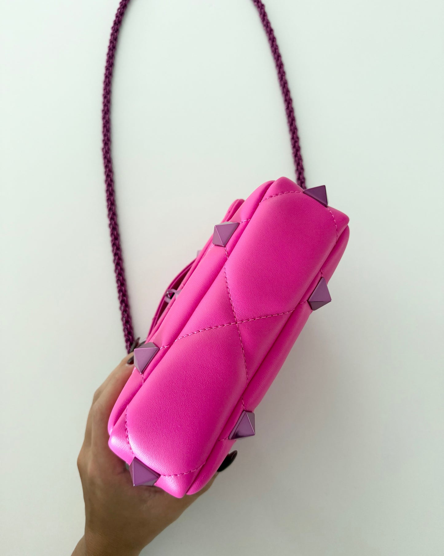 Valentino LIMITED All Pink Small Roman Rockstud