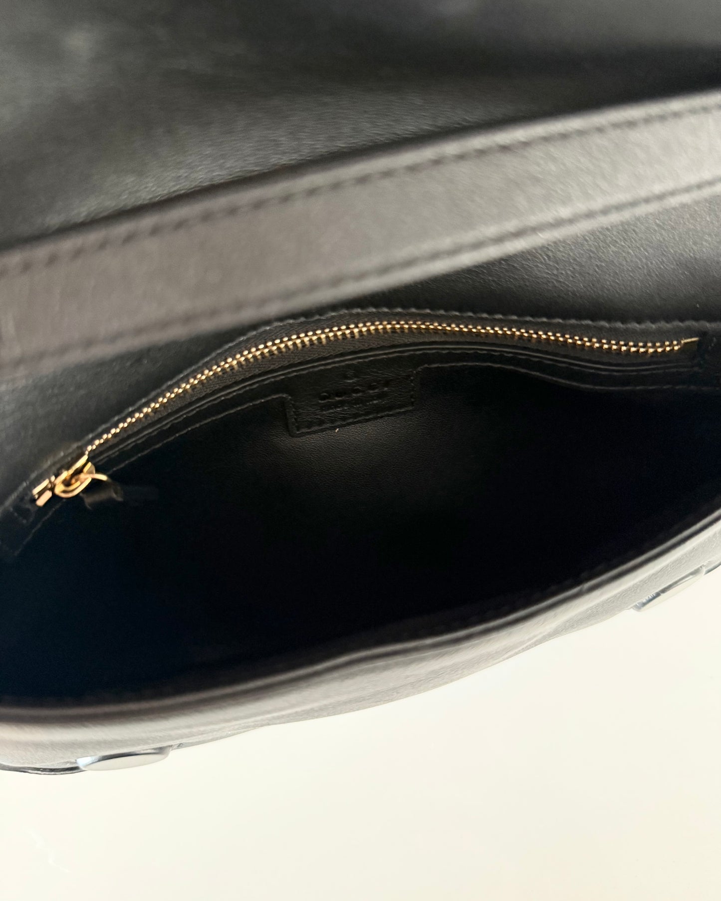 Gucci Black Leather Blondie Shoulder Bag