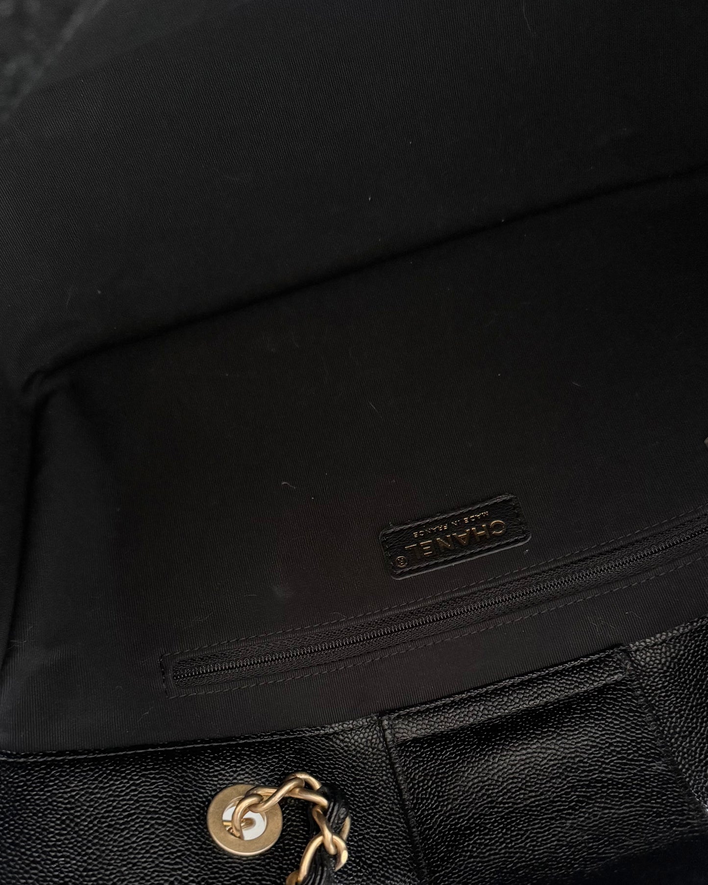 Chanel Black Caviar Classic Shopping Tote from 2022