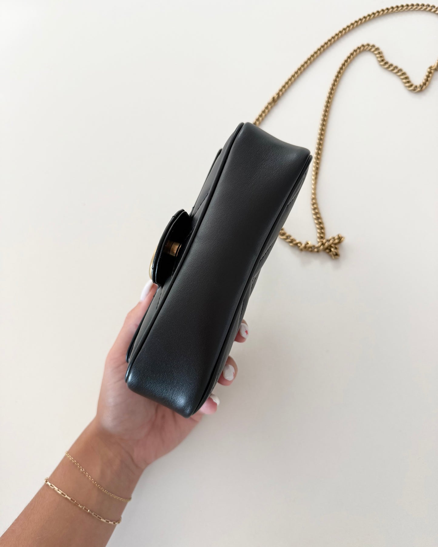 Gucci Black Leather Super Mini Bag