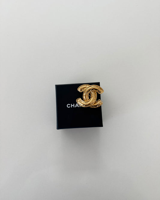 Chanel Vintage Gold Medium Brooch from the 80s