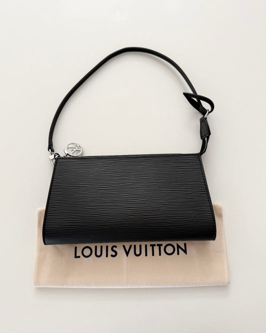 Louis Vuitton Black Epi Leather Accessories Pochette