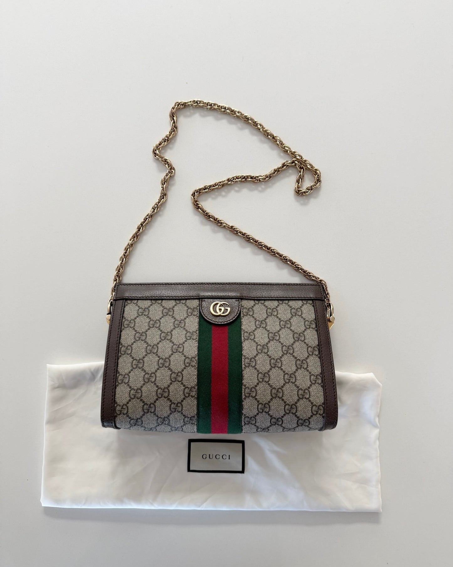 Gucci Supreme Ophidia Canvas Small Shoulder Bag