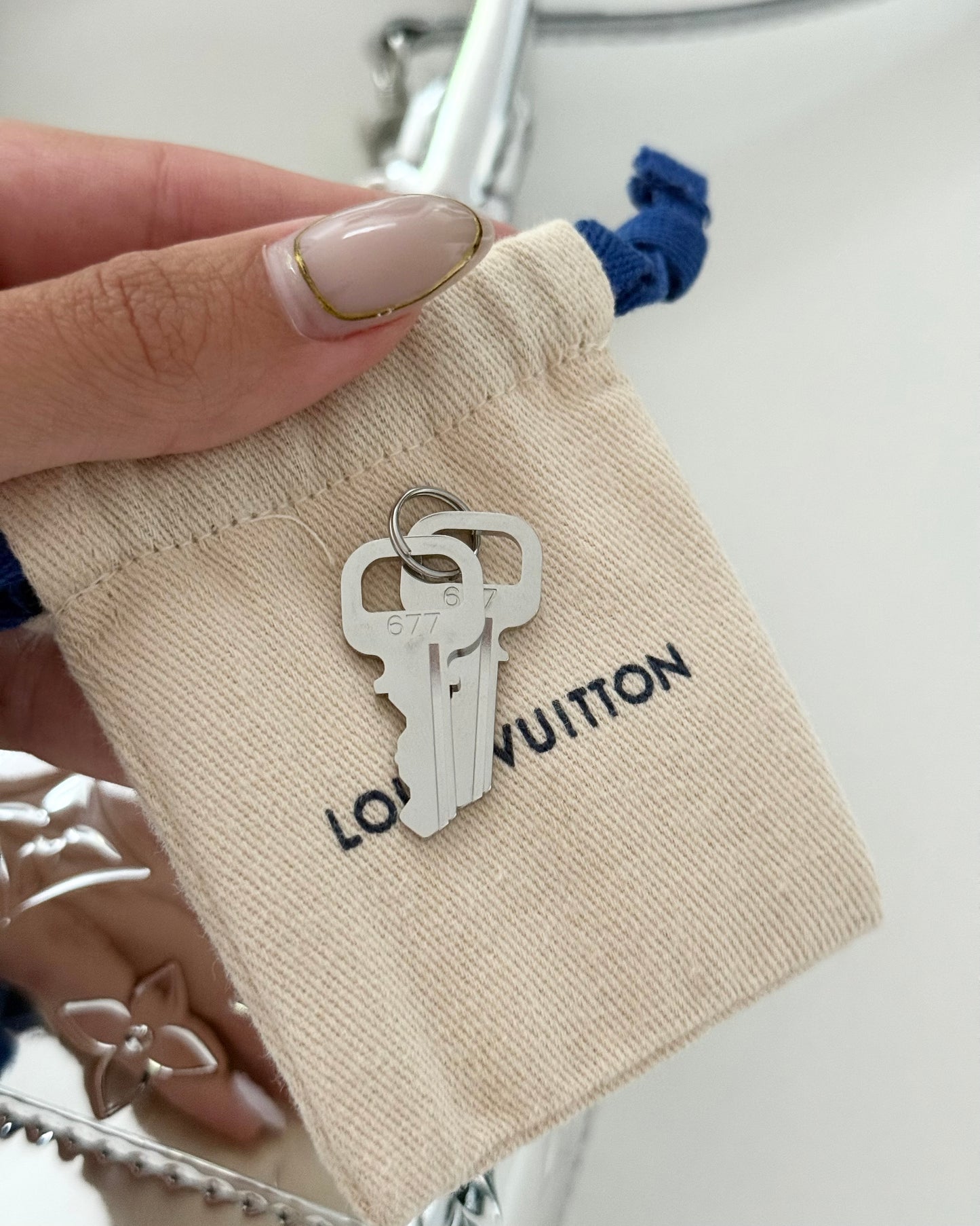 Louis Vuitton Silver Mirror Canvas Alma BB from 2025