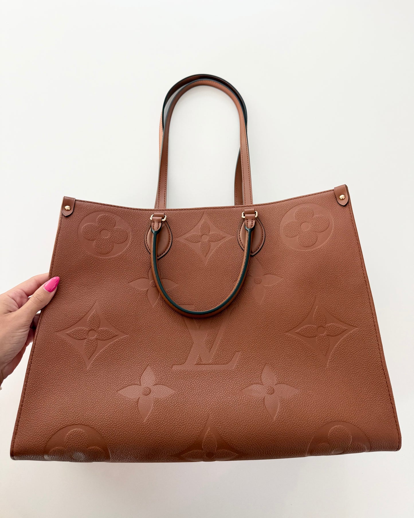 Louis Vuitton Limited Edition Cognac Empreinte Leather Onthego GM