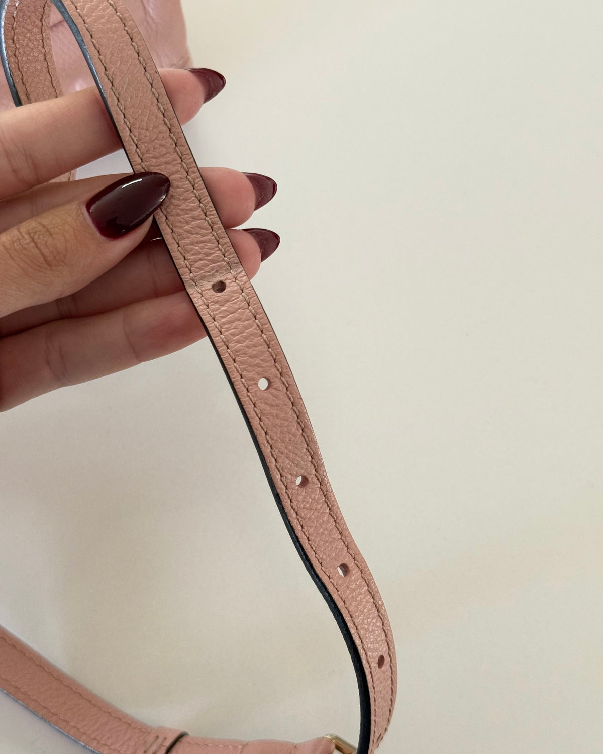 Louis Vuitton Pink/Rose Poudre Monogram Empreinte Leather Blanche BB Bag from 2018