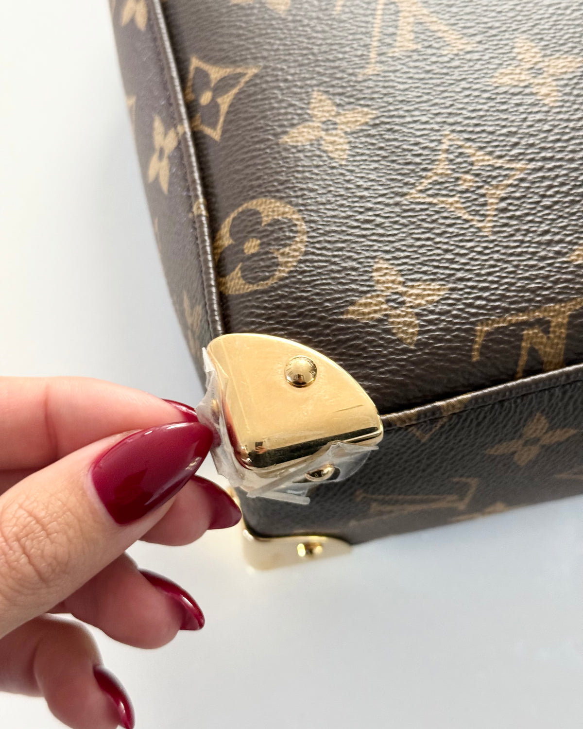 Louis Vuitton Monogram Canvas Studded Trunkie Bag