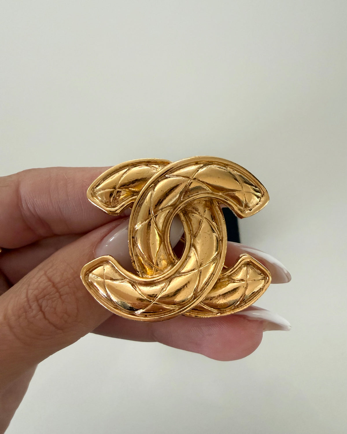 Chanel Vintage Gold Medium Brooch from the 80s