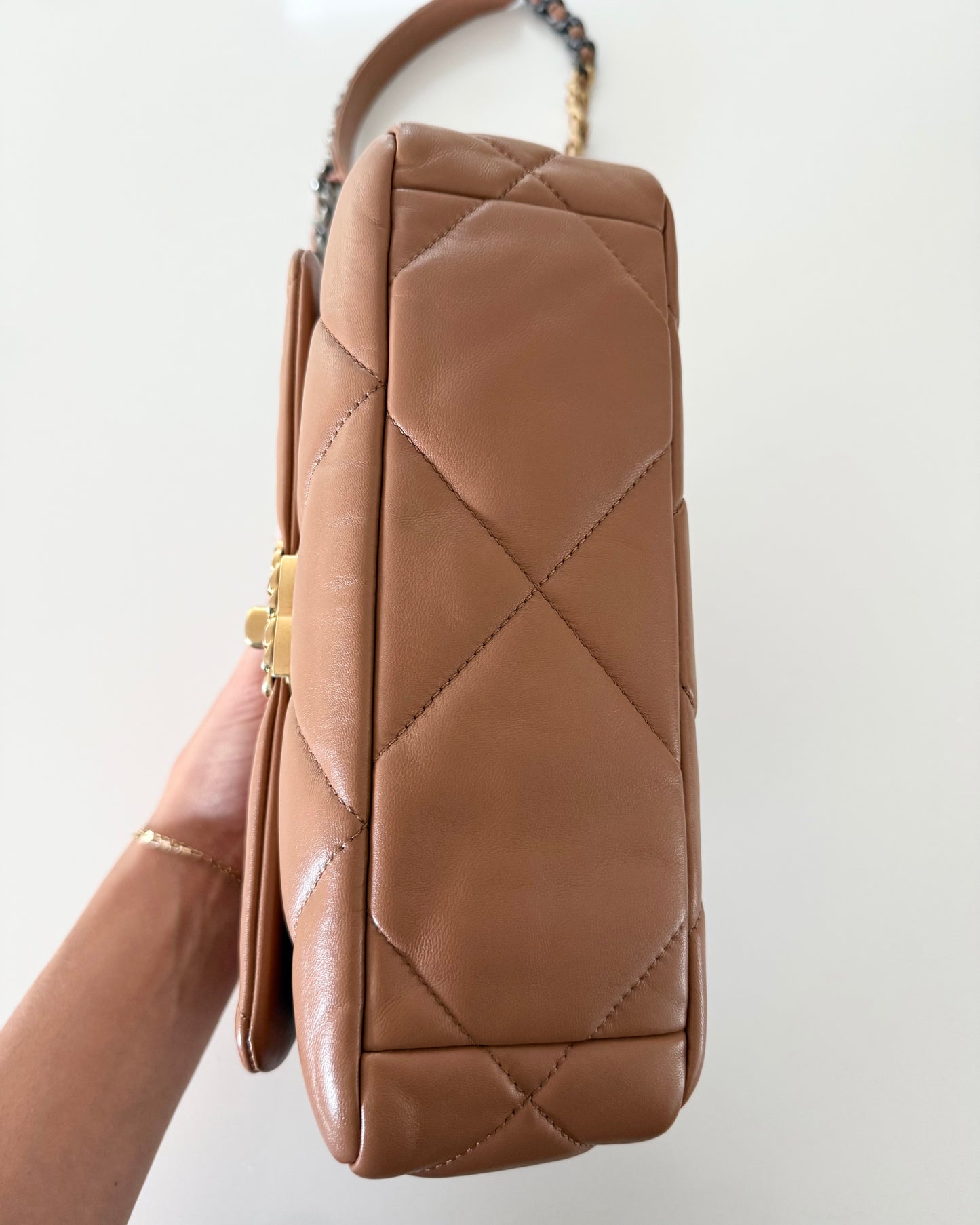 Chanel Carmel Leather Small 19 from 2022