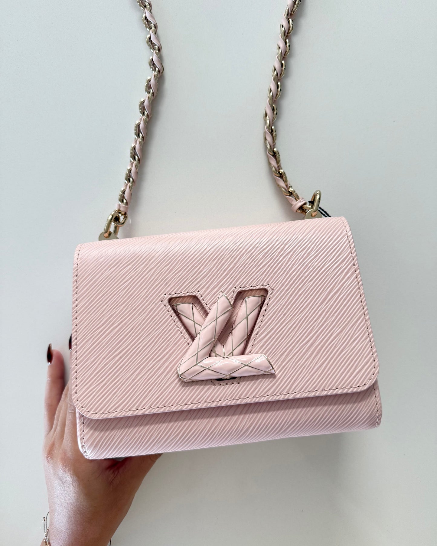 Louis Vuitton LIMITED Rose Jasmine Epi Leather Enamel Wave Twist PM