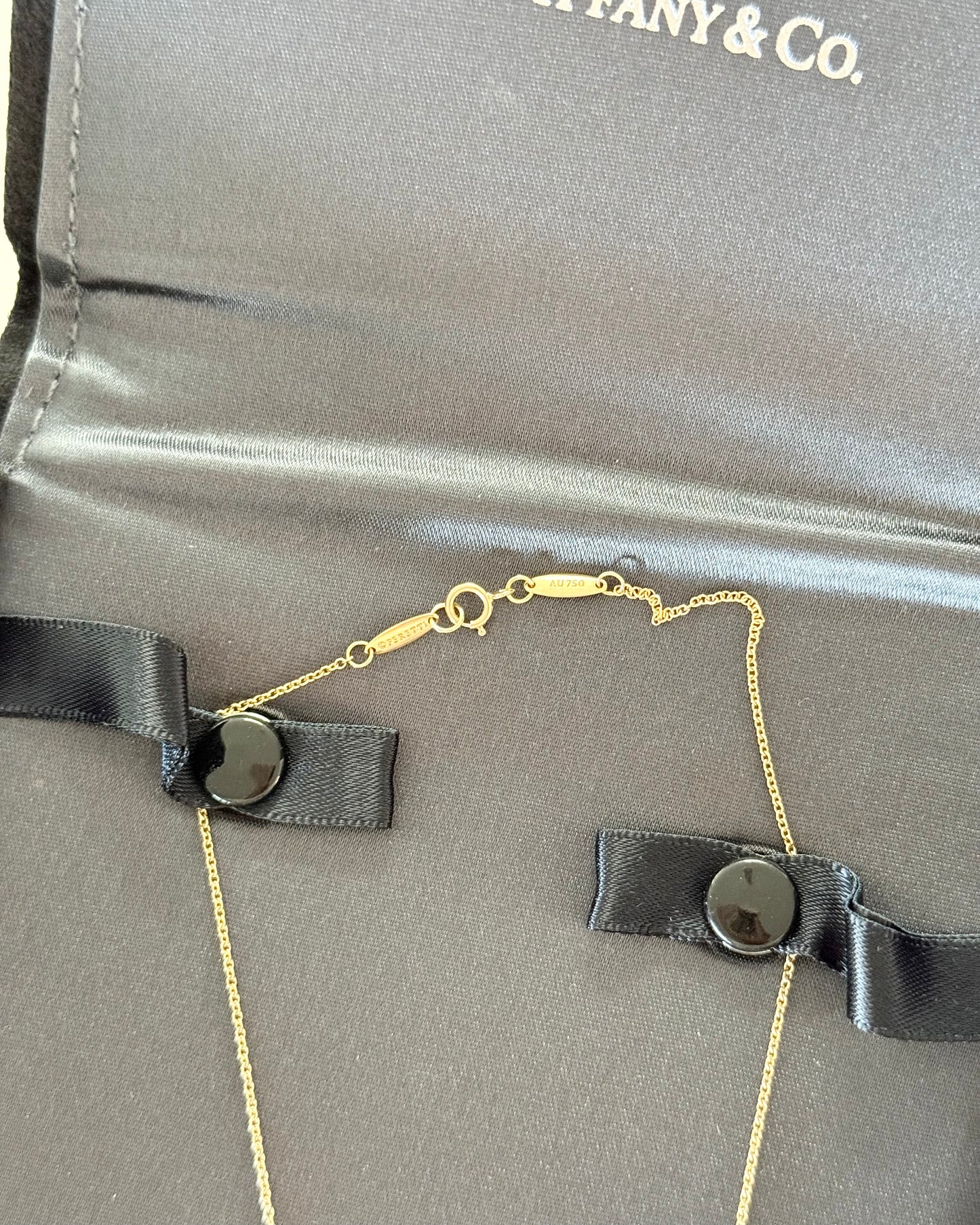 Tiffany 18k Yellow Gold Elsa Peretti 22MM Necklace