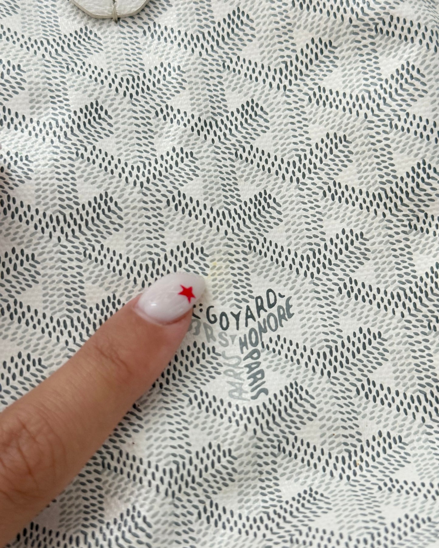 Goyard White Mini Anjou Tote