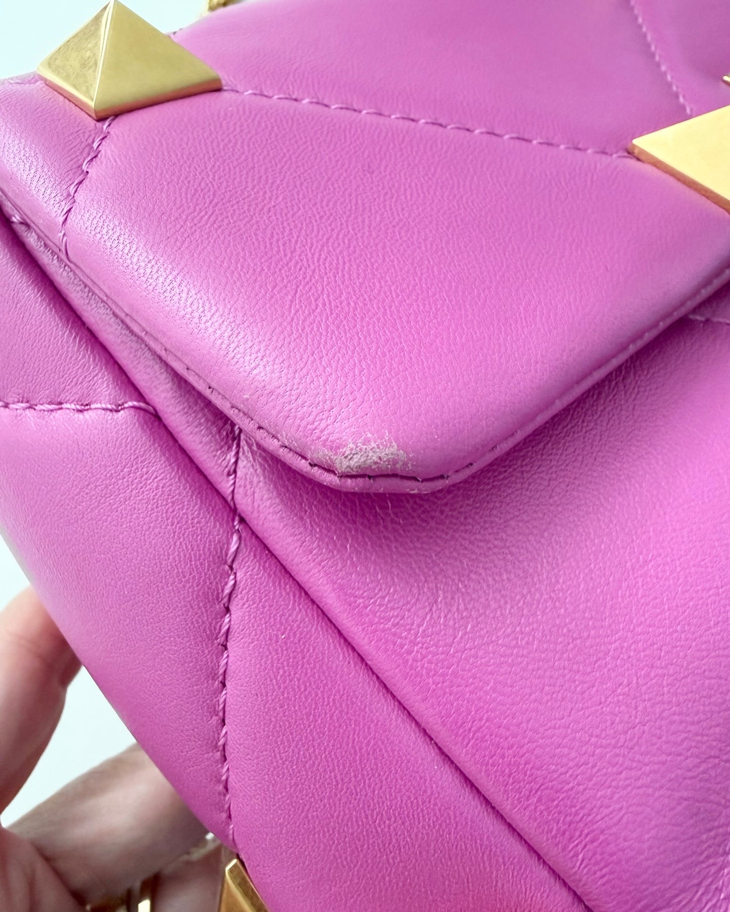 Valentino Pink/Purple Large Roman Rockstud