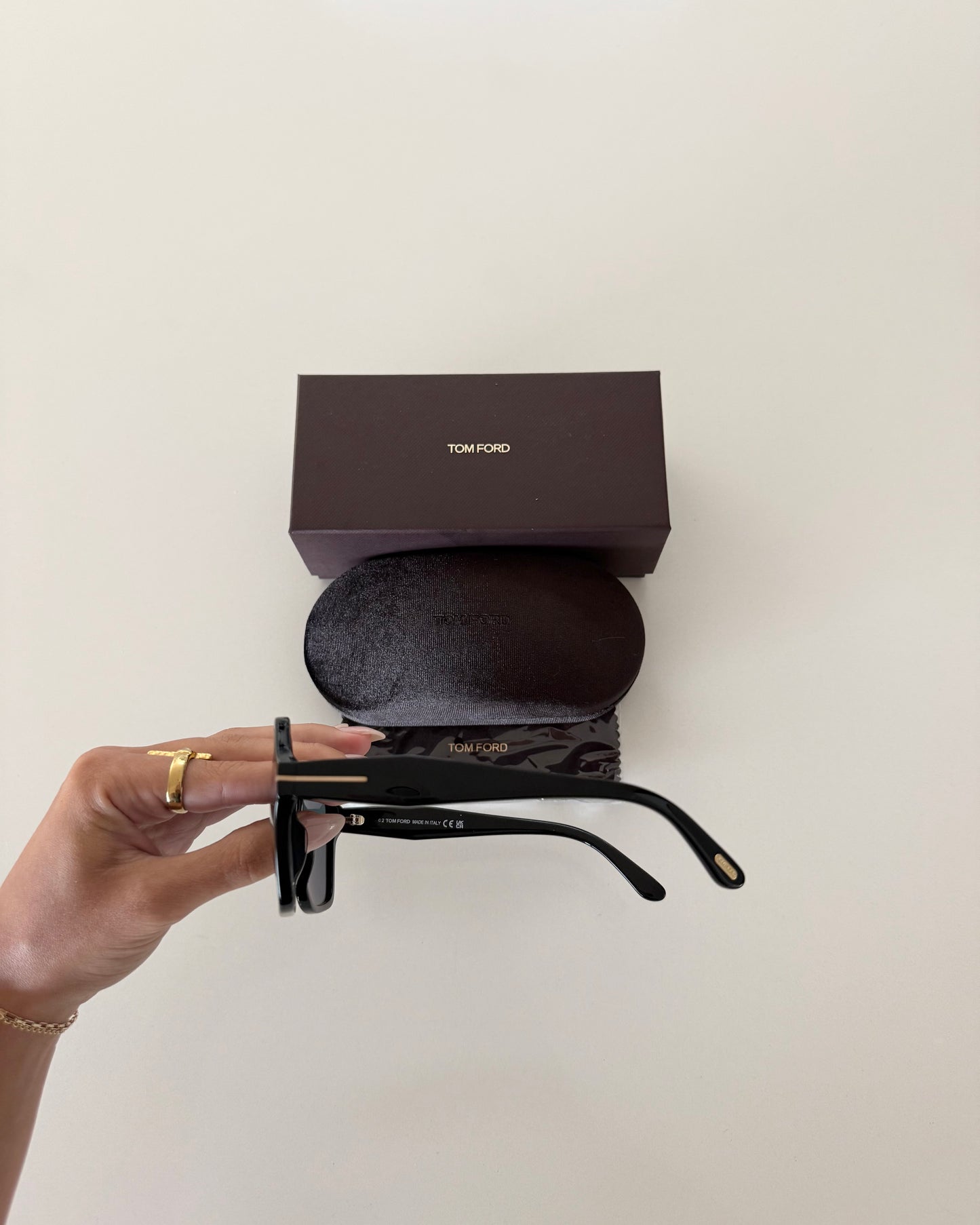 Tom Ford Black Oversized Octagon Sunnies
