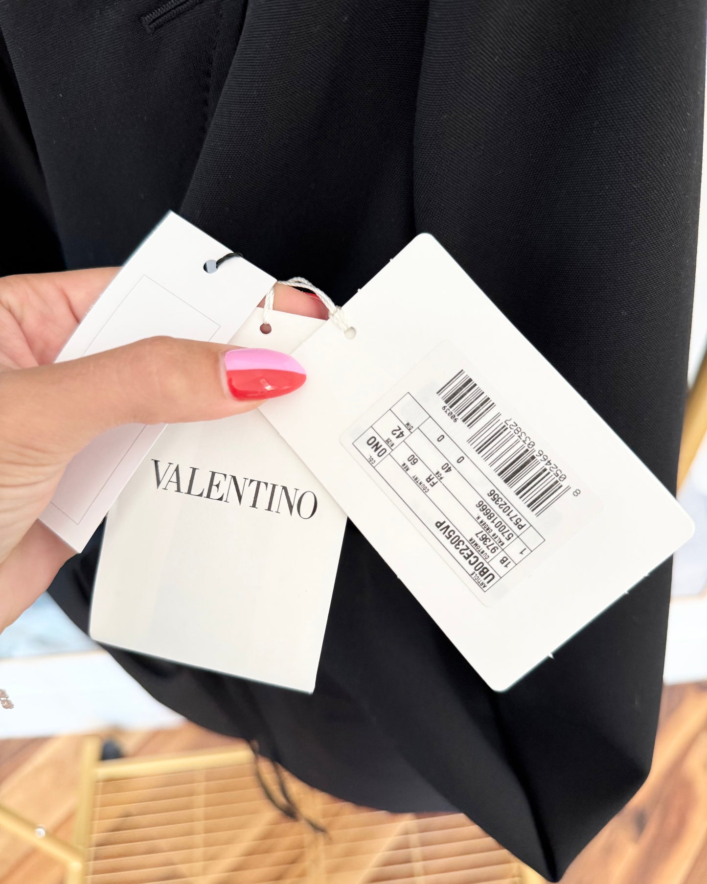 Valentino Black Bow-Tie Blazer Jacket Mini Dress Size 42