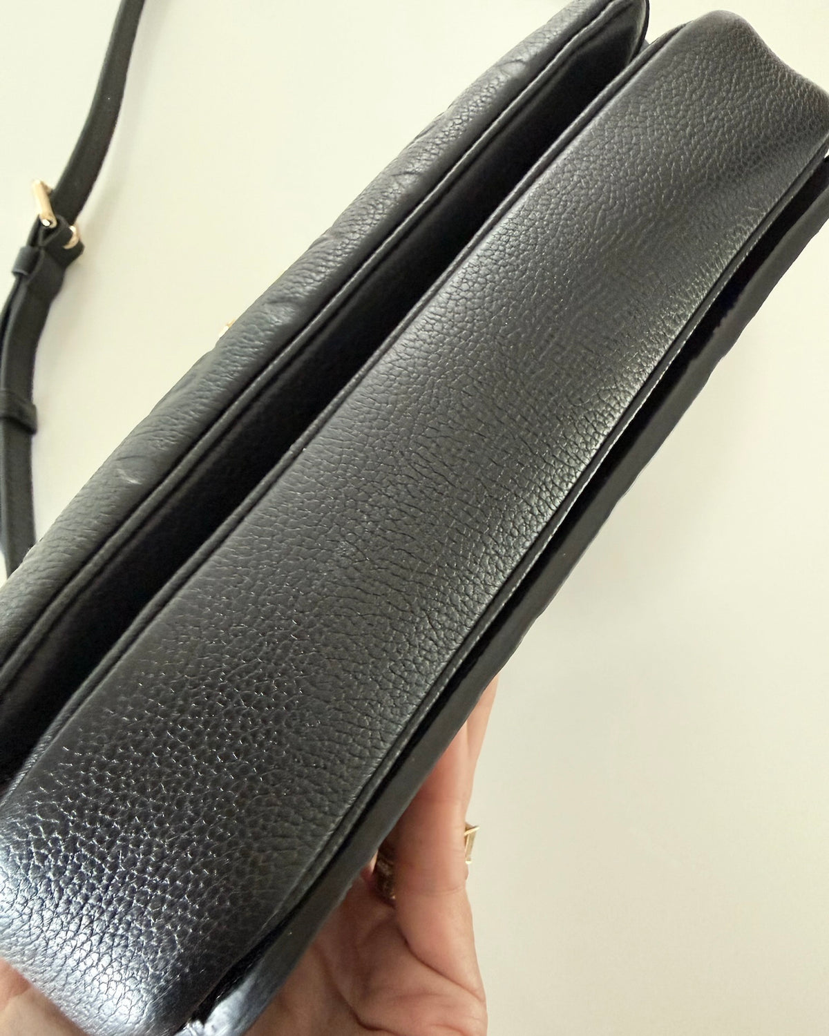 Louis Vuitton Black Monogram Empreinte Leather Pochette Metis Bag
