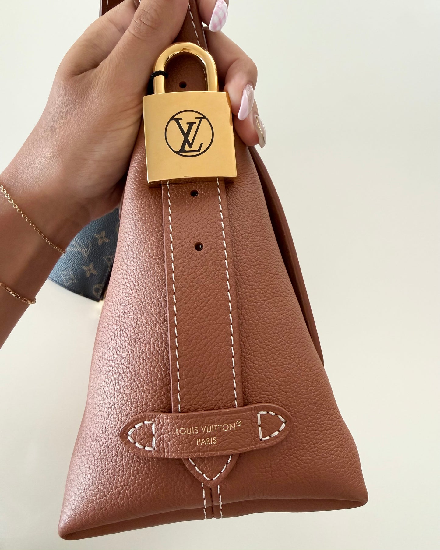 Louis Vuitton Cognac Leather Low Key Messenger Bag