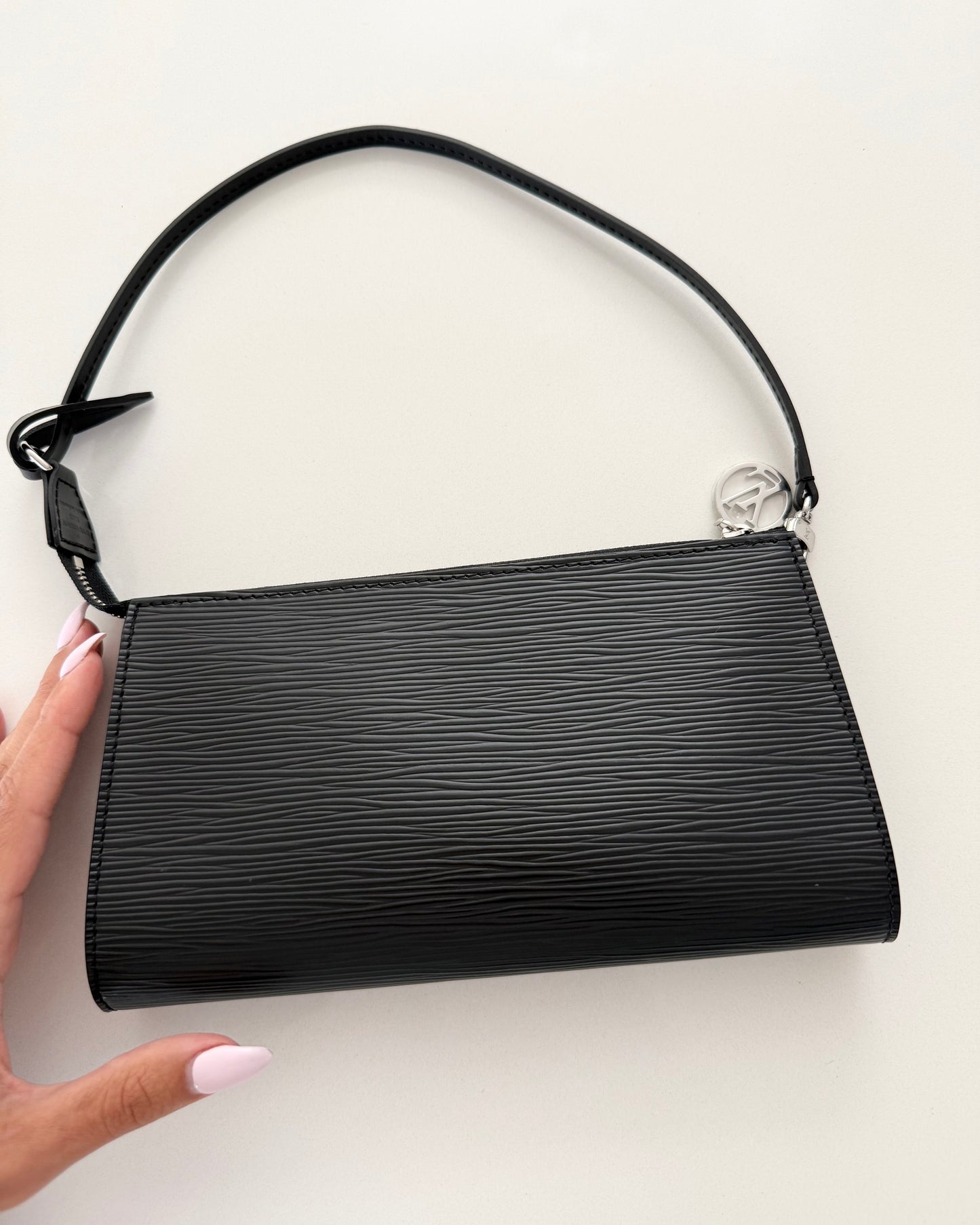 Louis Vuitton Black Epi Leather Accessories Pochette