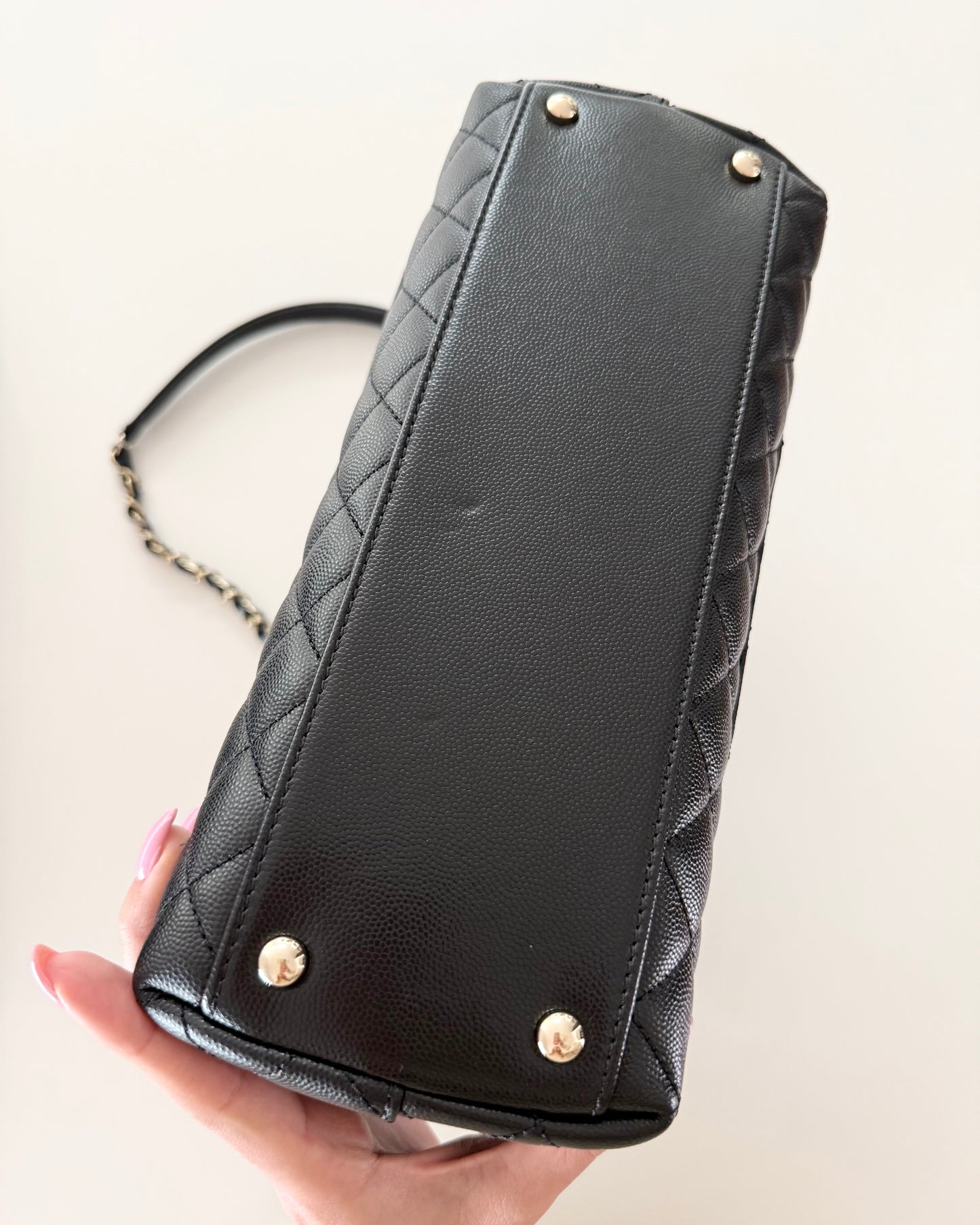 Chanel Black Caviar Large Coco Handle
