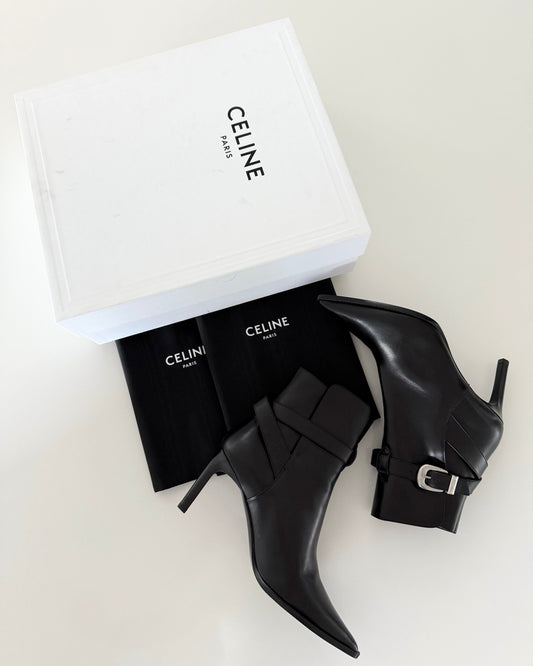 Celine Verneuil Jodphur Calfskin Boots Size 39.5
