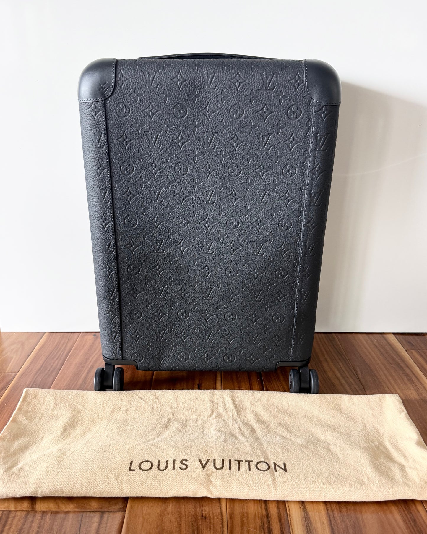 Louis Vuitton Black Empreinte Leather Horizon 55 Carry On Rolling Luggage
