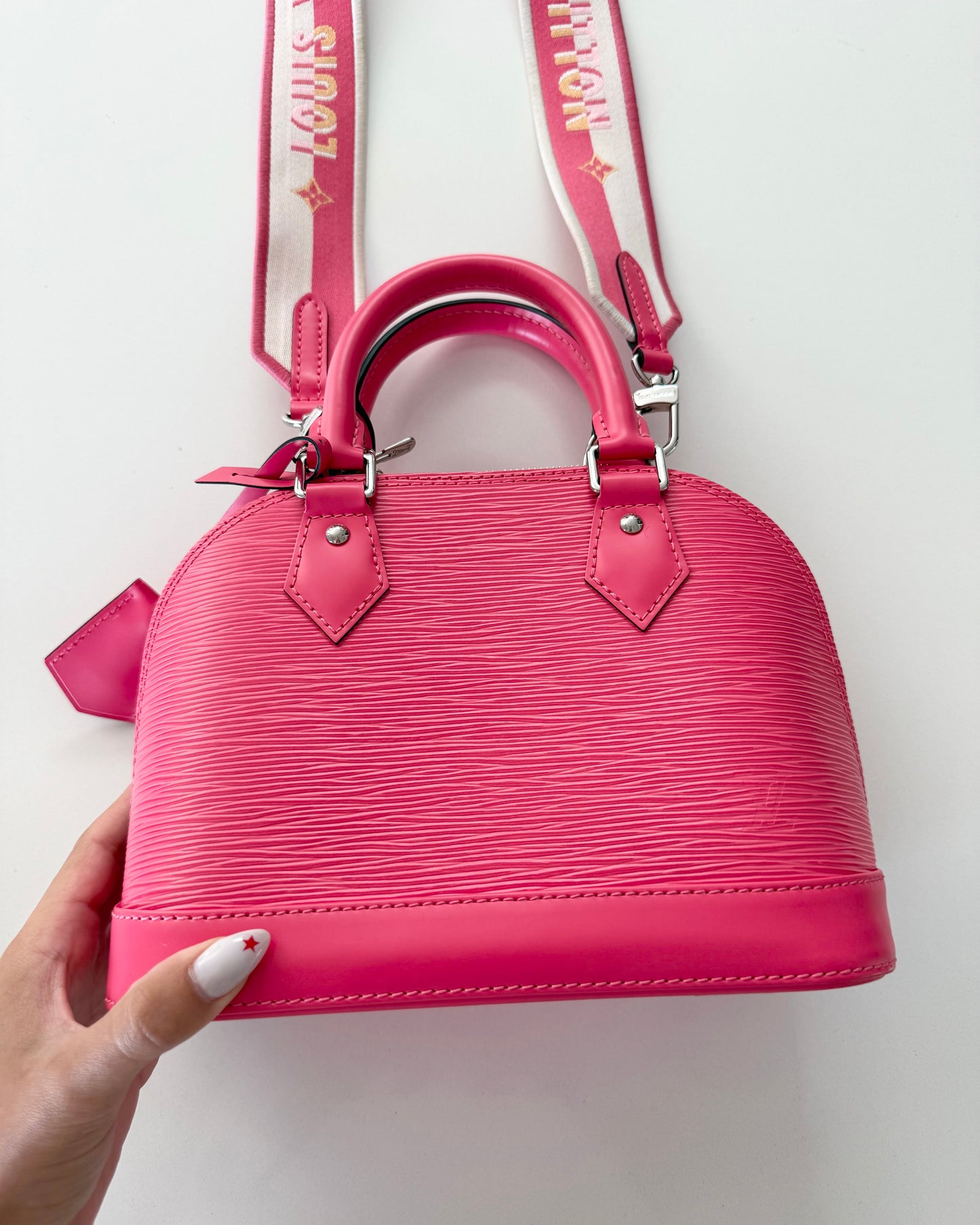 Louis Vuitton Pink Epi Leather Alma BB