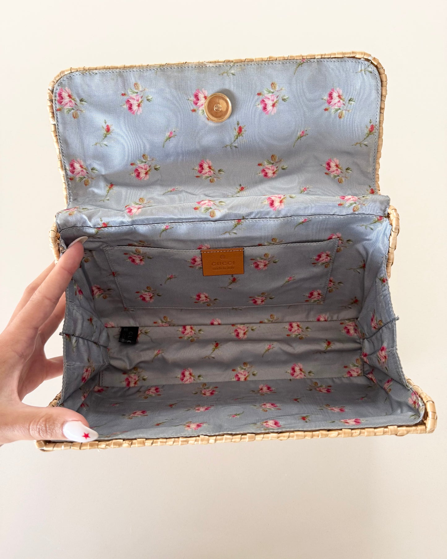 Gucci Limited Edition Wicker Basket Marmont Bag