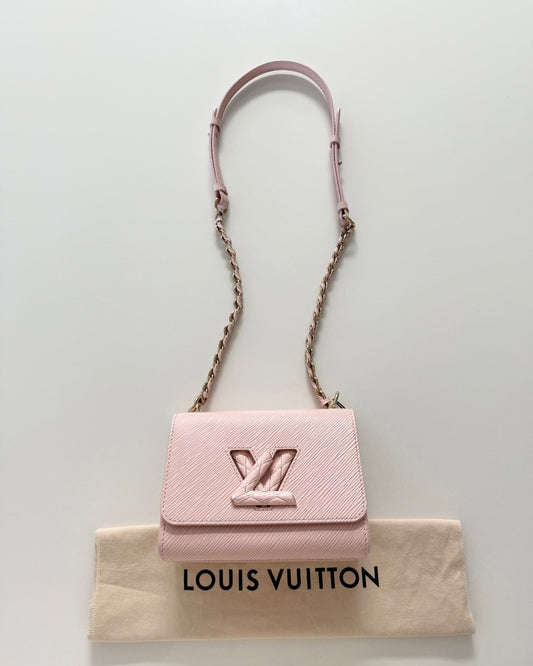 Louis Vuitton LIMITED Rose Jasmine Epi Leather Enamel Wave Twist PM